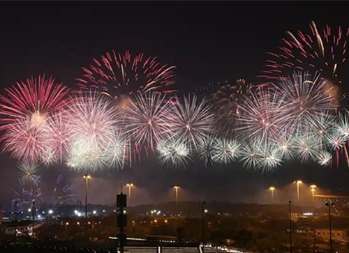 图们市焰火晚会